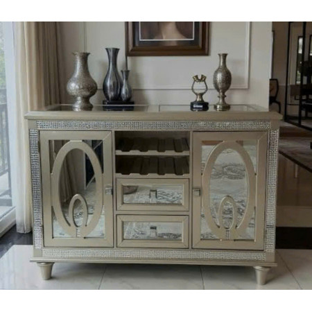 322 - 75 Benjara : Tủ Buffet , Tủ Rượu - 137cm